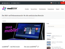 Tablet Screenshot of medidok.de